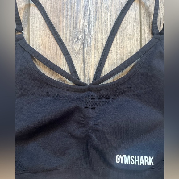 Gymshark Vital Seamless Sports Bra | Black | Size M | - Picture 3 of 9